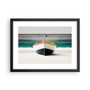 Poster in einem schwarzem Rahmen - An seinem Platz - 40x30 cm