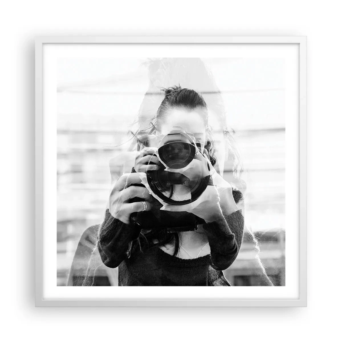 Poster in einem weißen Rahmen - Schöpfer und Material - 60x60 cm