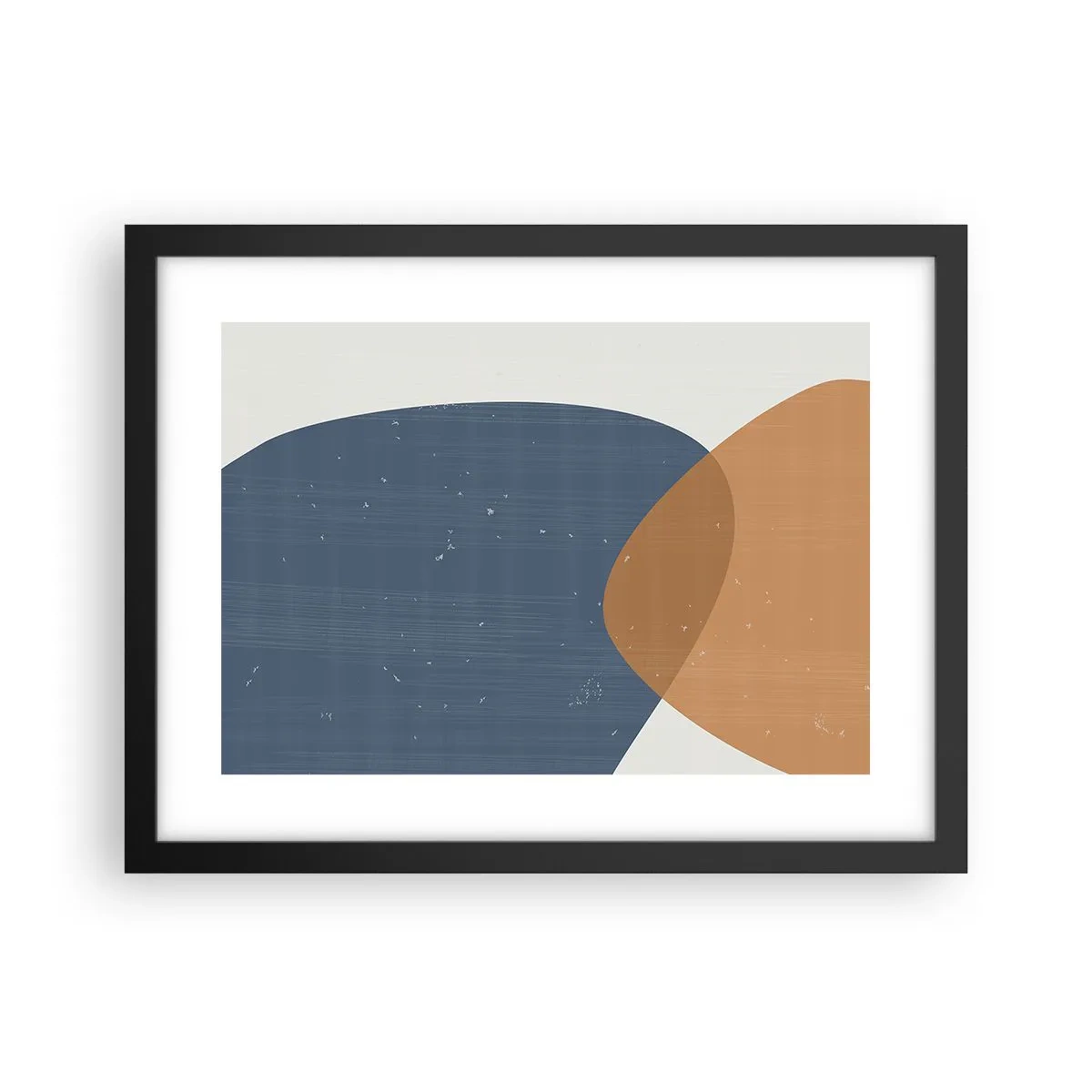 Poster in einem schwarzem Rahmen - Ovale und Einflüsse - 40x30 cm