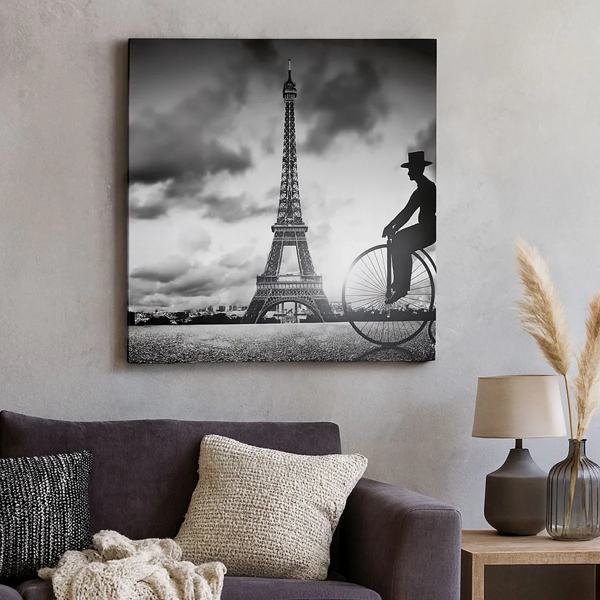 Bild auf Leinwand - Leinwandbild - Sehnsucht nach Belle Epoque - 30x30 cm