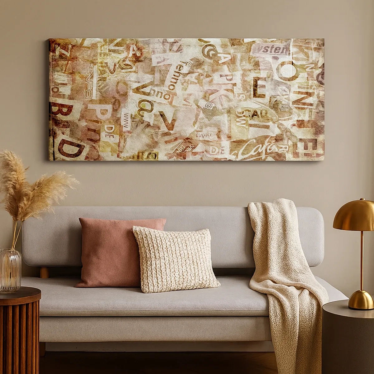 Bild auf Leinwand - Leinwandbild - Ich vereinige das Geschwätz - 30x30 cm