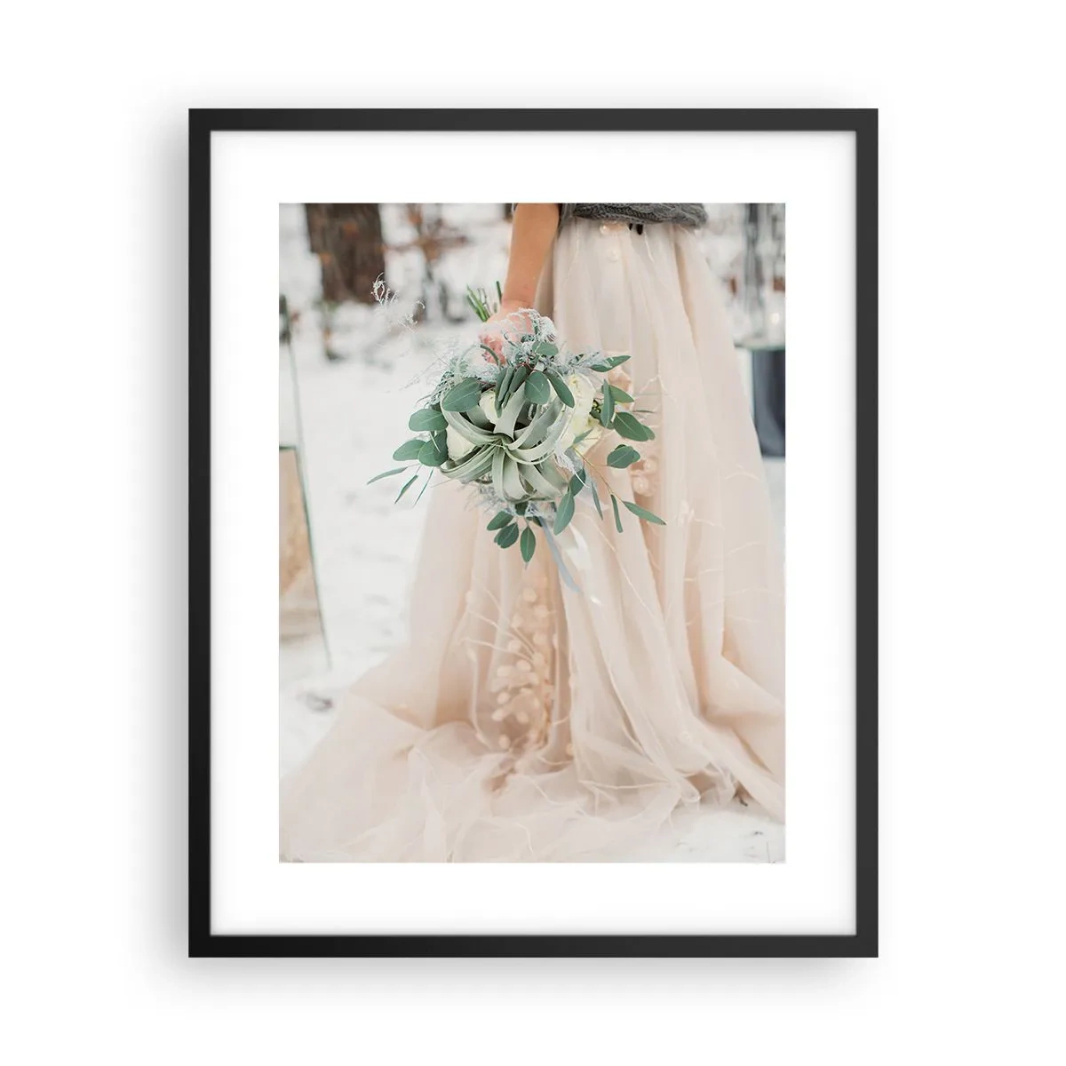 Poster in einem schwarzem Rahmen - Und sie lebten glücklich bis ans Ende - 40x50 cm