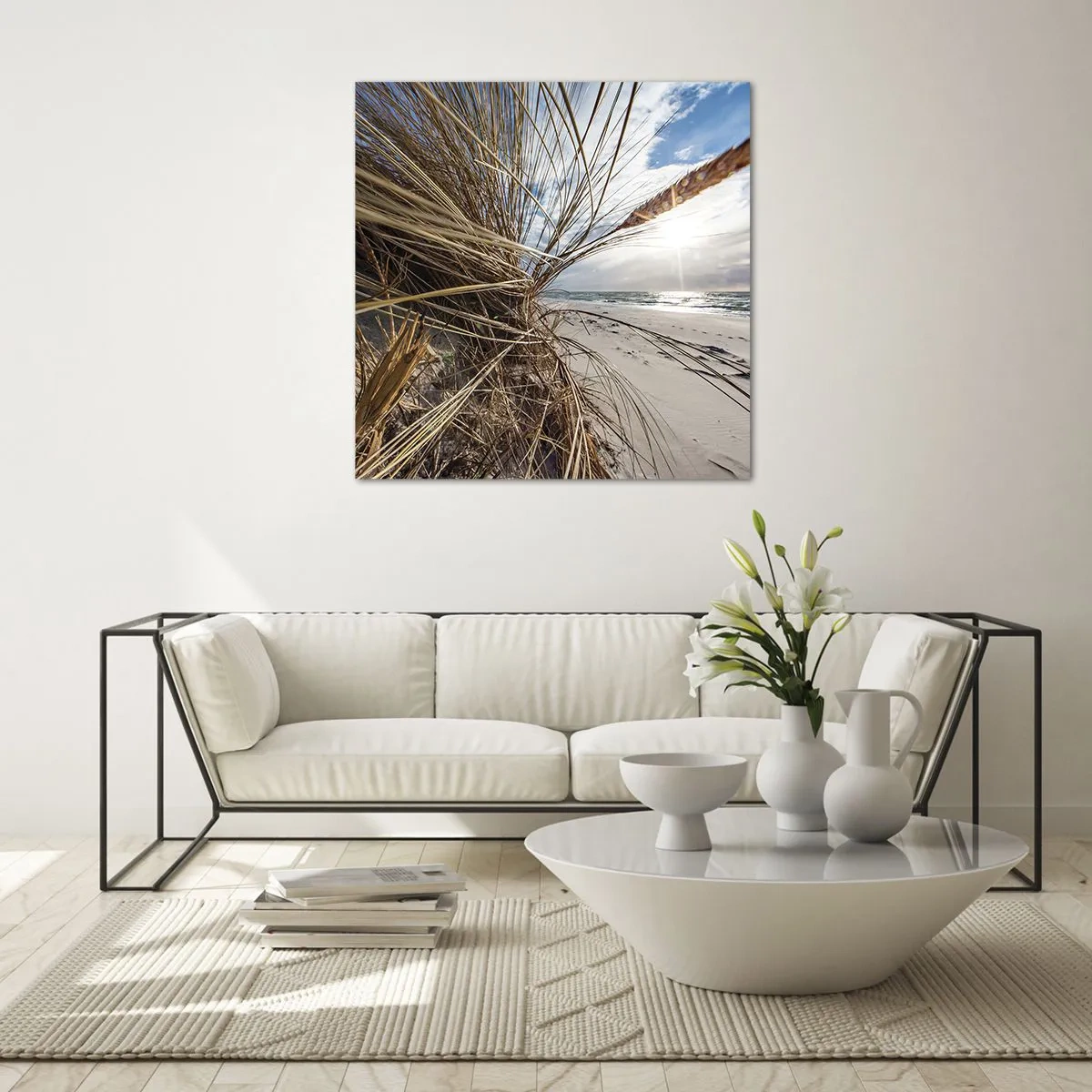 Glasbild - Bild auf glas - Ein Treffen der Elemente der Natur - 40x40 cm