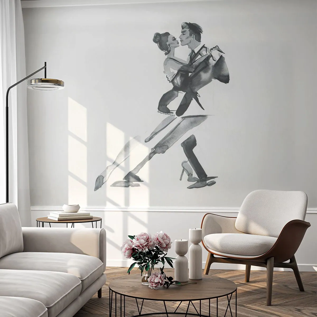 Fototapete Standard Eco - In einem Schlag - Tango, Tanzen, Tänzer - 200x140 cm