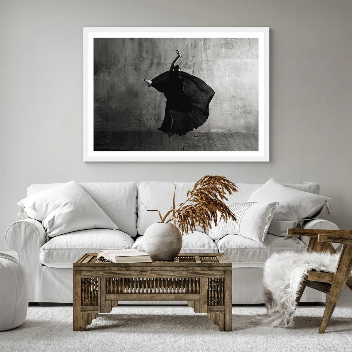 Poster in einem weißen Rahmen - Leidenschaftlicher Gürtel - 30x30 cm