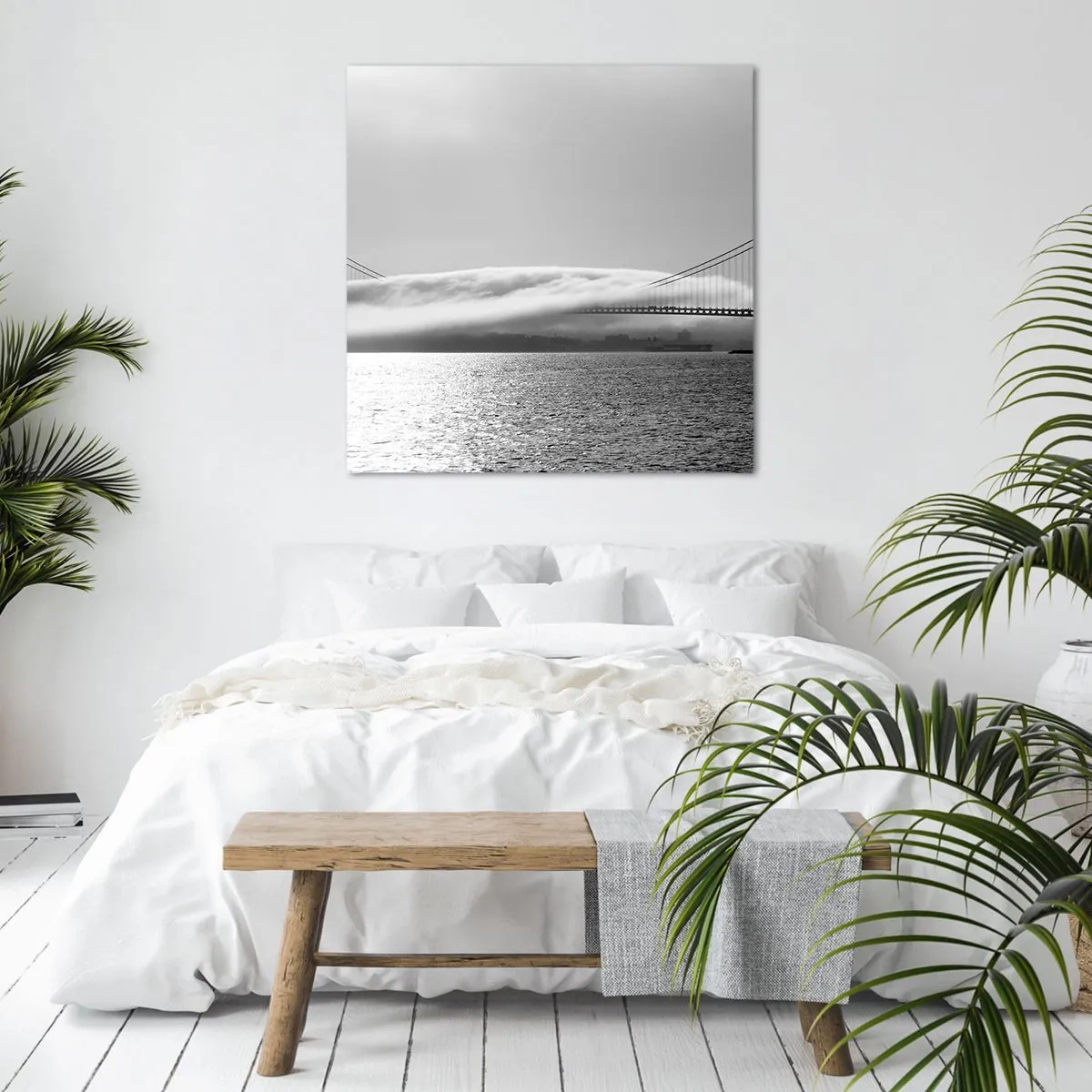 Bild auf Leinwand - Leinwandbild - Segeln durch das Goldene Tor - 50x50 cm