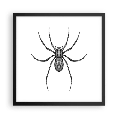 Poster in einem schwarzem Rahmen - Beunruhigende Präzision - 40x40 cm