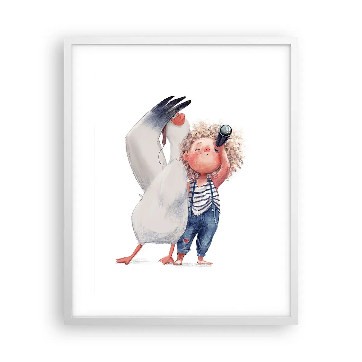 Poster in einem weißen Rahmen - Toller Reiseplan - 40x50 cm