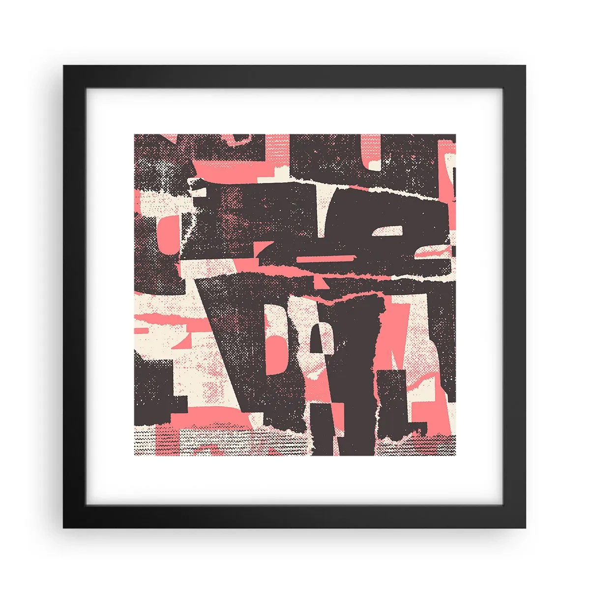 Poster in einem schwarzem Rahmen - All dieser Lärm - 30x30 cm