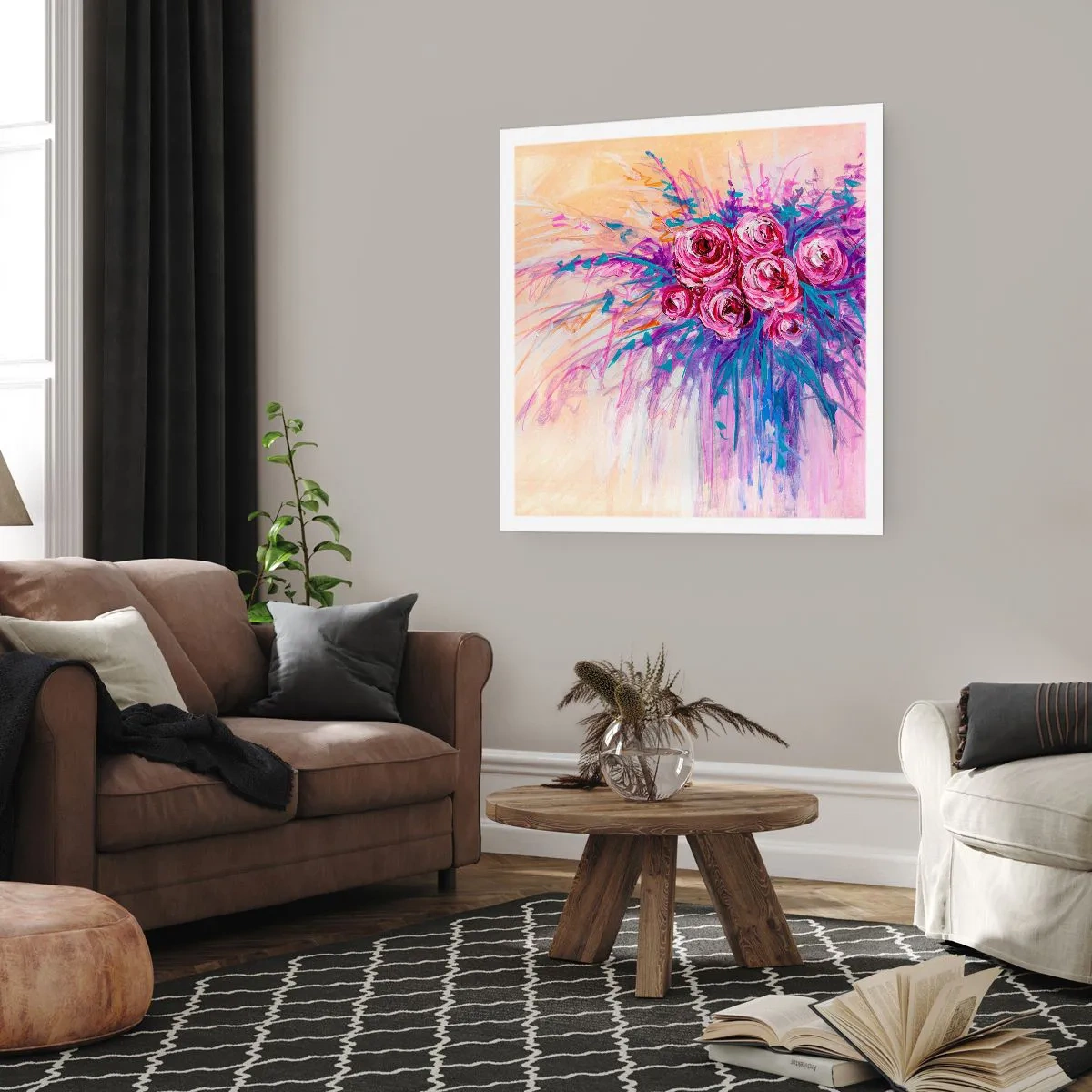 Poster - Rosenbrunnen - 60x60 cm