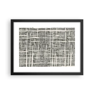 Poster in einem schwarzem Rahmen - Gewebte Komposition - 40x30 cm