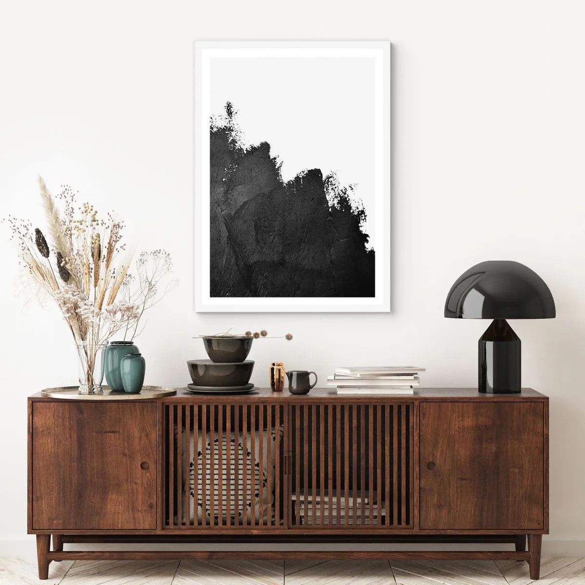Poster in einem weißen Rahmen - Elemente: Erde - 70x100 cm