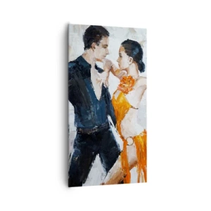 Bild auf Leinwand - Leinwandbild - Schmutziges Tanzen - 65x120 cm