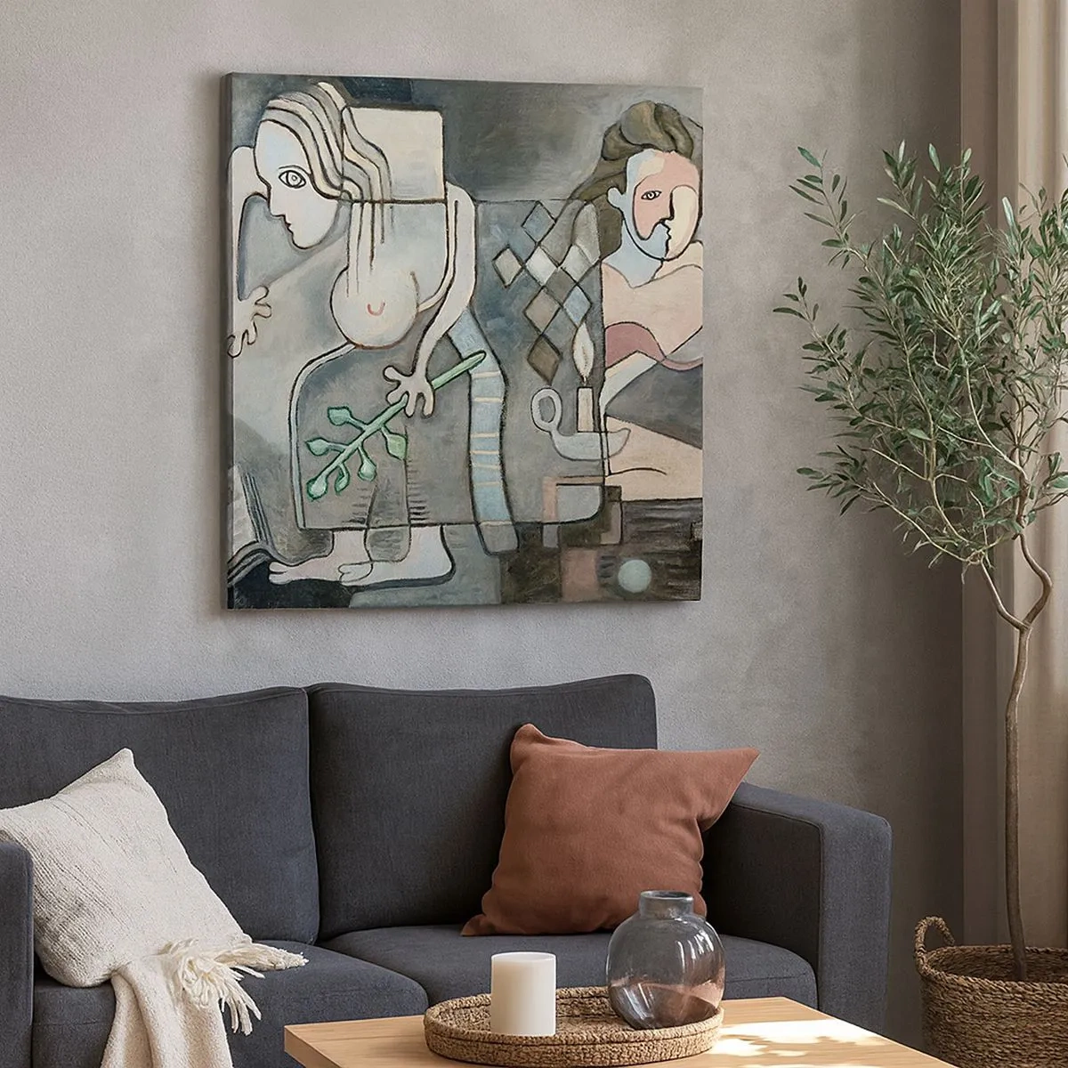 Bild auf Leinwand - Leinwandbild - Mosaik aus Geist und Materie - 30x30 cm