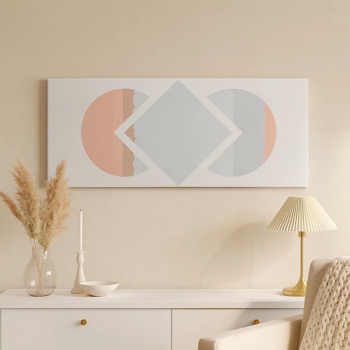 Bild auf Leinwand - Leinwandbild - Die Situation ist klar - 30x30 cm