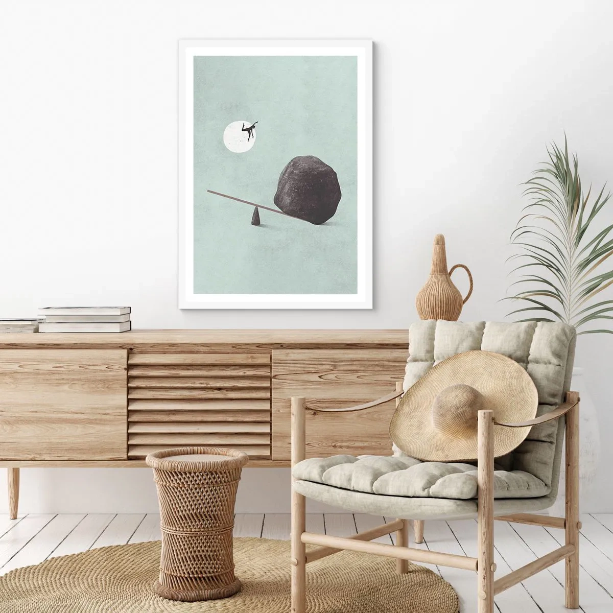 Poster in einem weißen Rahmen - Erfüllte Träume - 61x91 cm