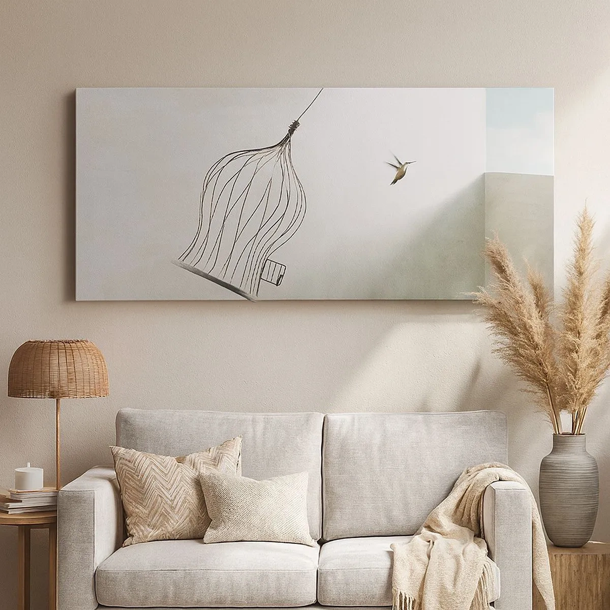 Bild auf Leinwand - Leinwandbild - In seinem Element - 100x40 cm