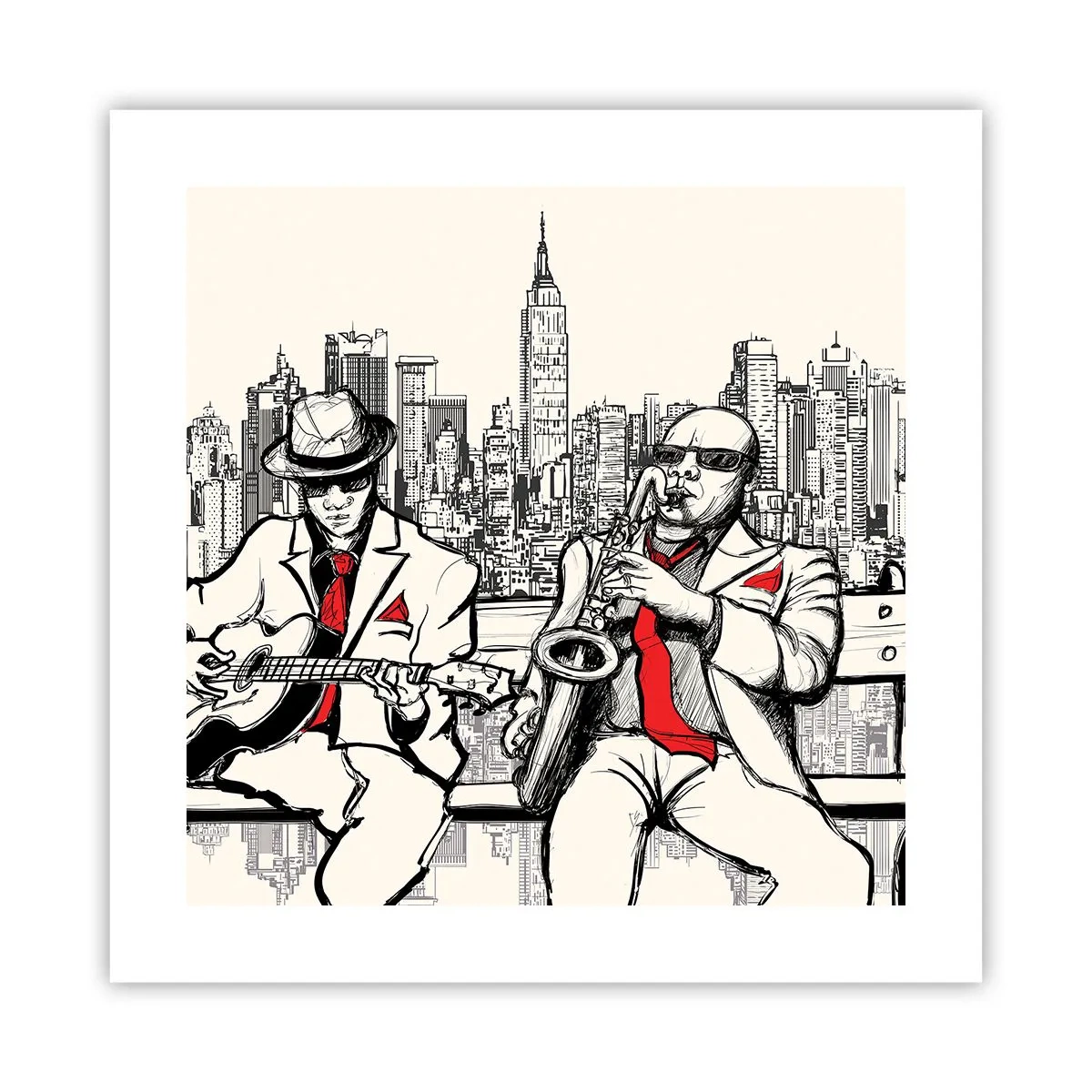 Poster - New Yorker Improvisation - 40x40 cm