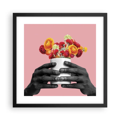 Poster in einem schwarzem Rahmen - Die Apotheose des Lebens - 40x40 cm