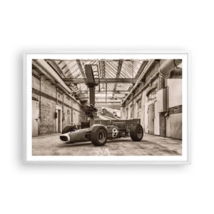 Poster in einem weißen Rahmen - Die Siegerruhe - 91x61 cm