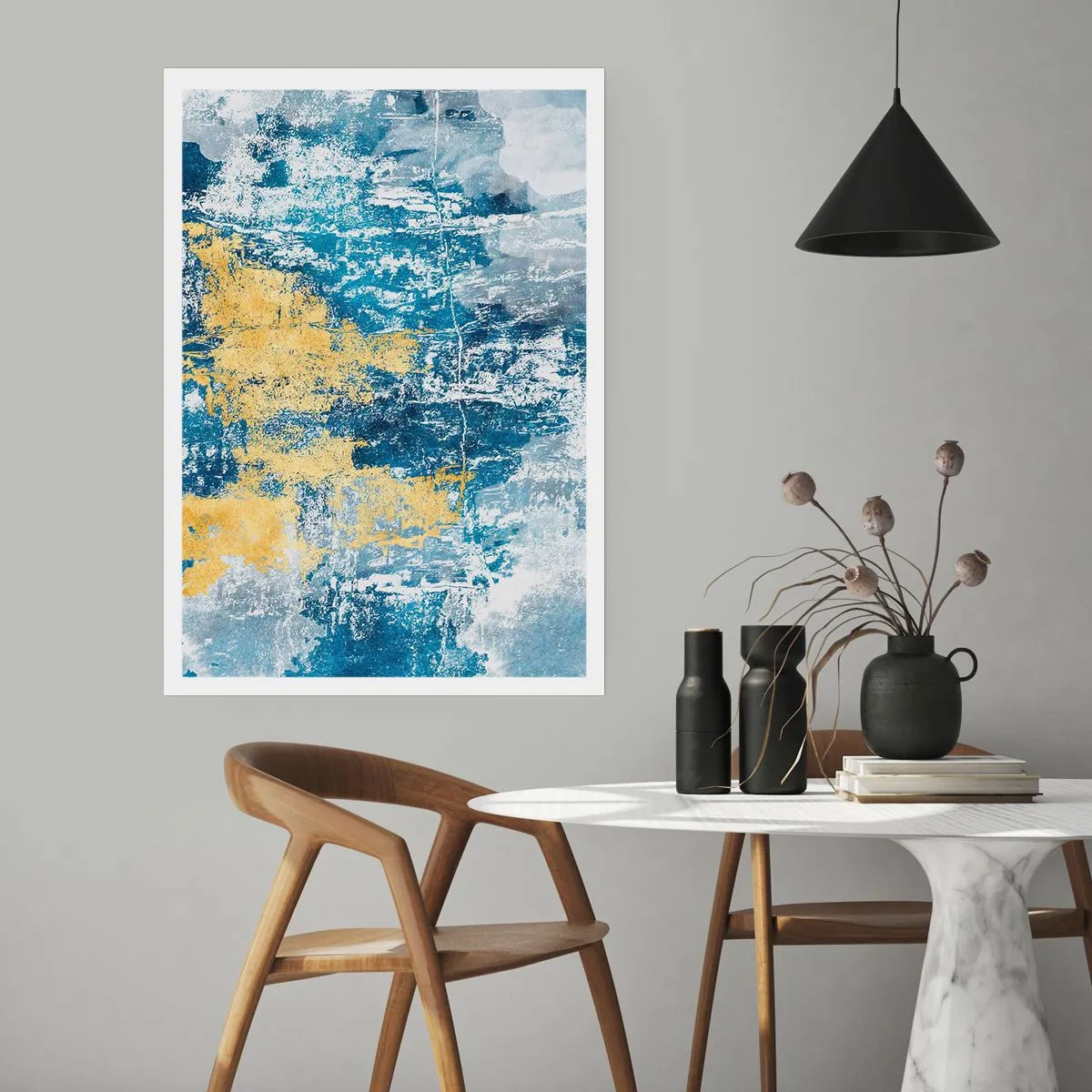 Poster - Abstraktion voller Wetter - 70x100 cm