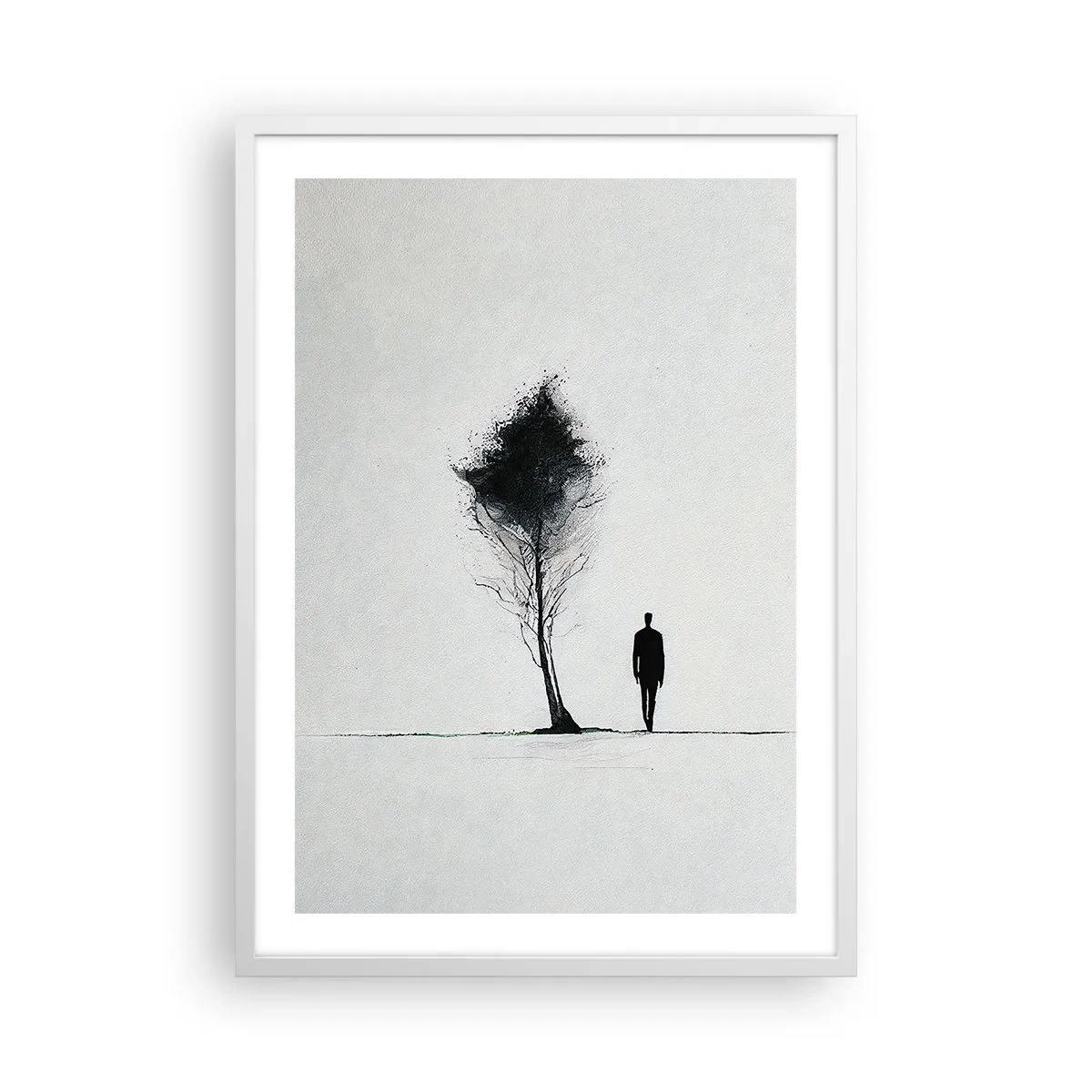 Poster in einem weißen Rahmen - Wir wandern alle - 50x70 cm