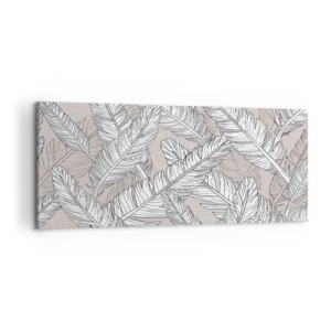 Bild auf Leinwand - Leinwandbild - Ein Federwirbel - 100x40 cm