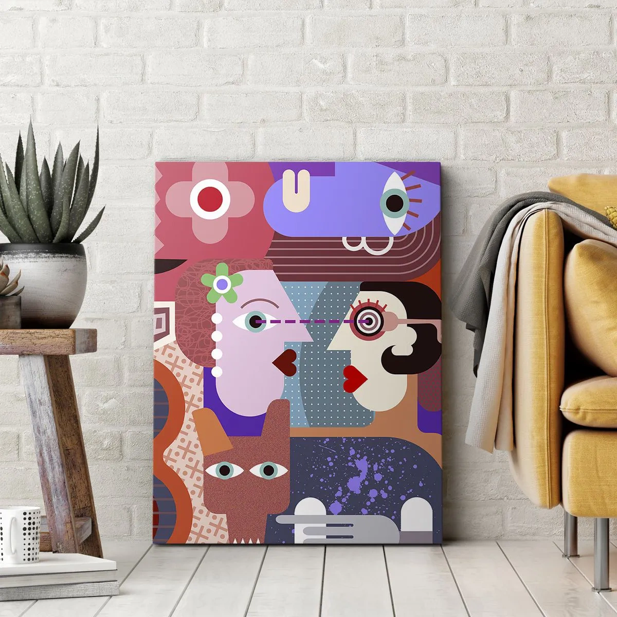 Bild auf Leinwand - Leinwandbild - Augenhöhe - 55x100 cm