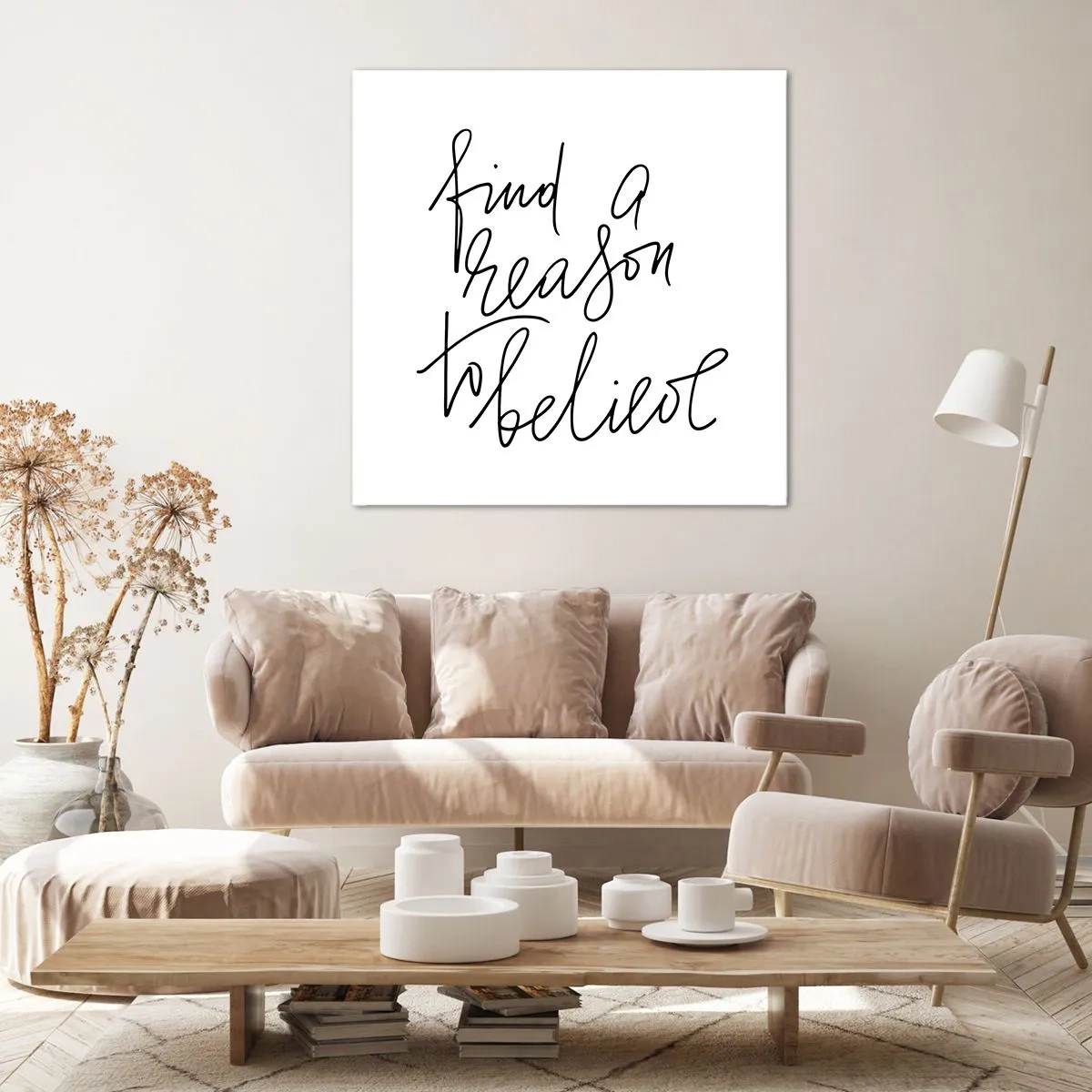 Bild auf Leinwand - Leinwandbild - Es ist möglich - 40x40 cm