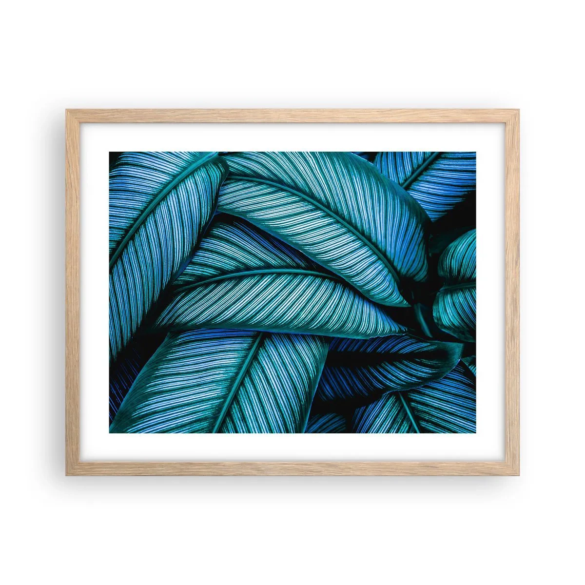 Poster in einem Rahmen aus heller Eiche - Lebenslinien - 50x40 cm