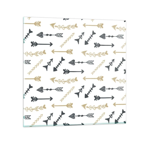 Glasbild - Bild auf glas - Der Traum des Bogenschützen - 30x30 cm