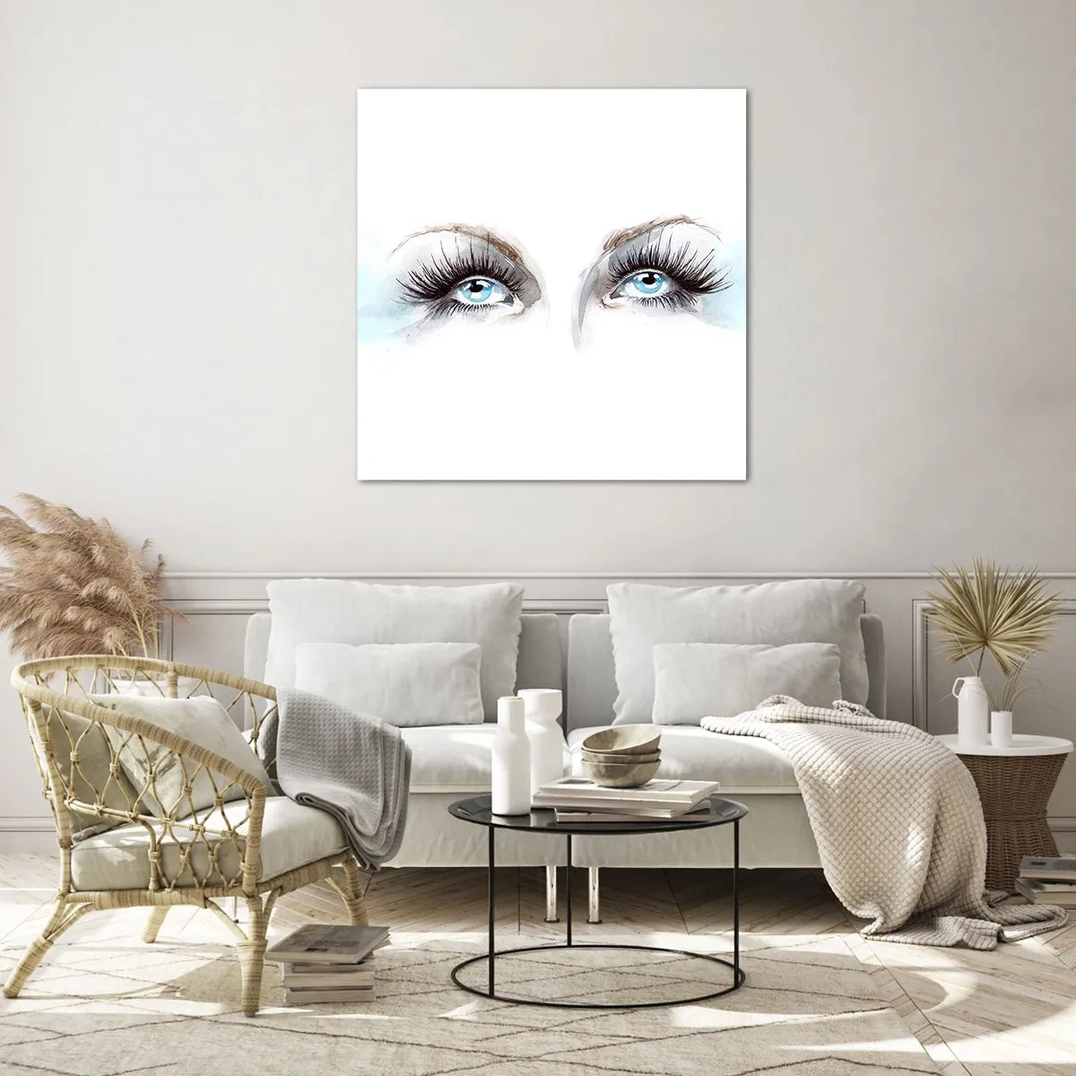 Glasbild - Bild auf glas - Engelsaugen? - 30x30 cm