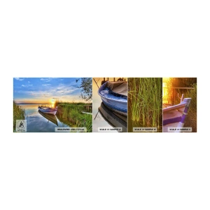 Fototapeten Muster Selbstklebend Deluxe Sticker - Bucht erfüllter Träume - Landschaft, See, Łódź - 100x30 cm