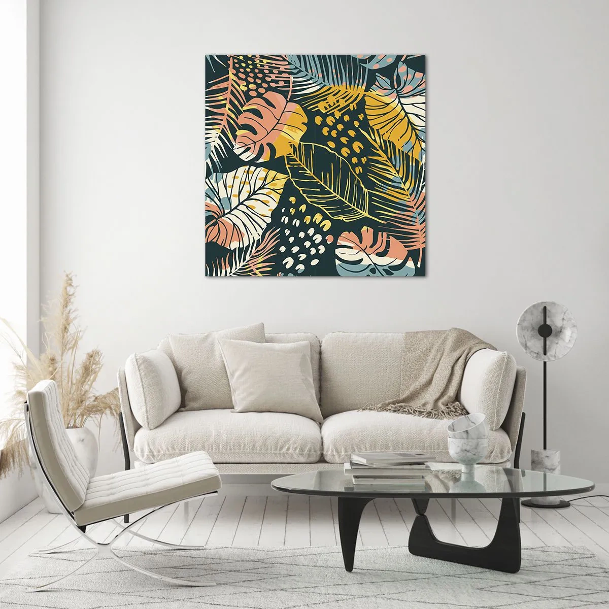 Glasbild - Bild auf glas - Grüne Fantasie - 70x70 cm