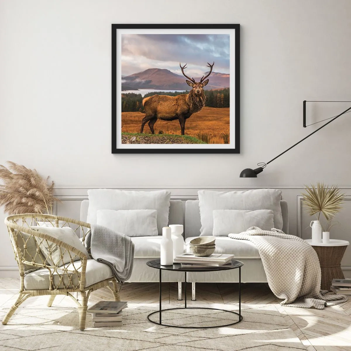 Poster in einem schwarzem Rahmen - Die Majestät der Natur - 40x40 cm