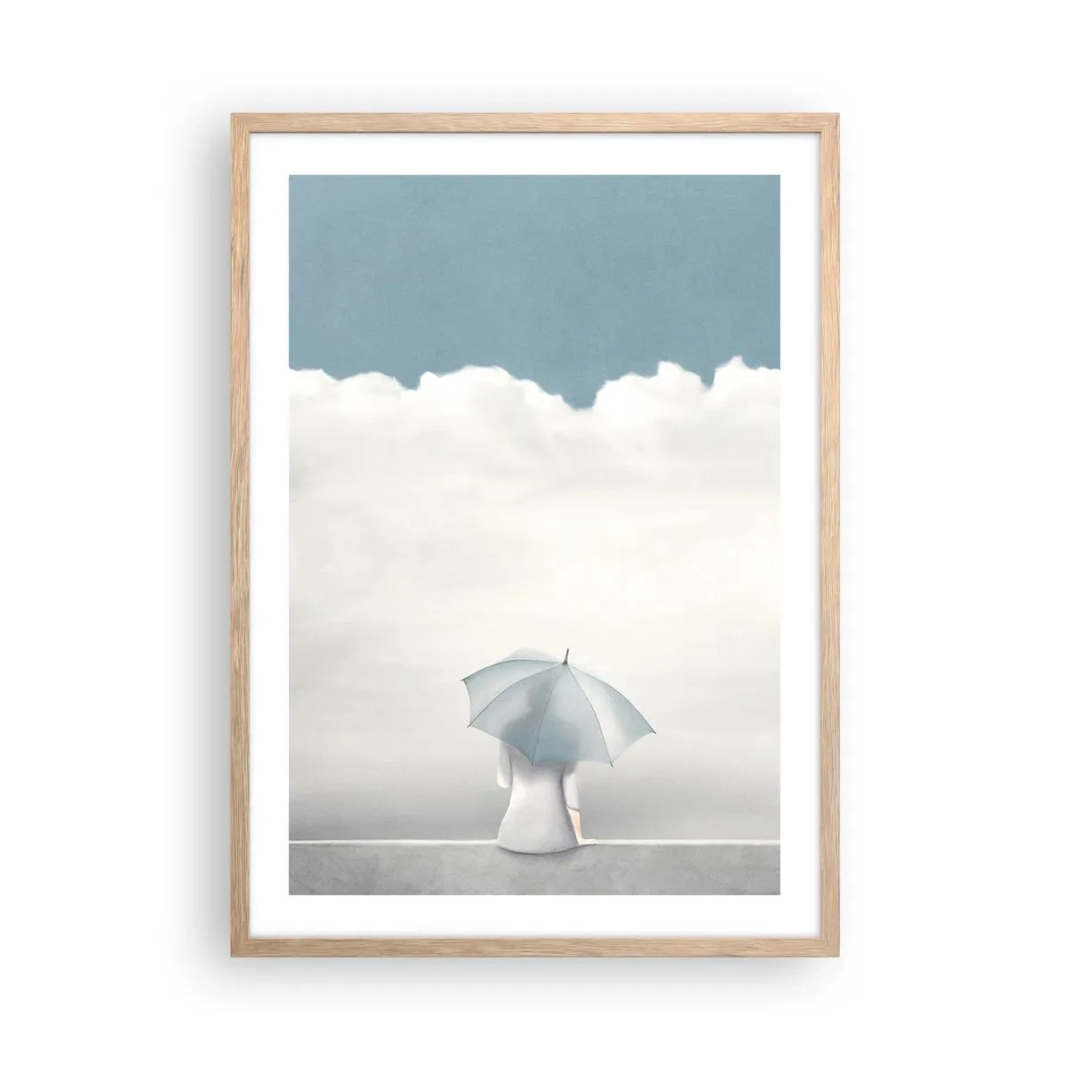 Poster in einem Rahmen aus heller Eiche - Am Rande der Realität und Träume - 50x70 cm