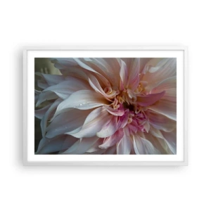 Poster in einem weißen Rahmen - Blühende Frische - 70x50 cm