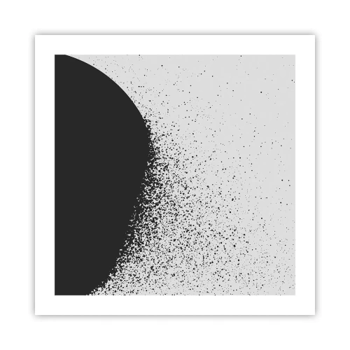 Poster - Bewegung von Molekülen - 50x50 cm