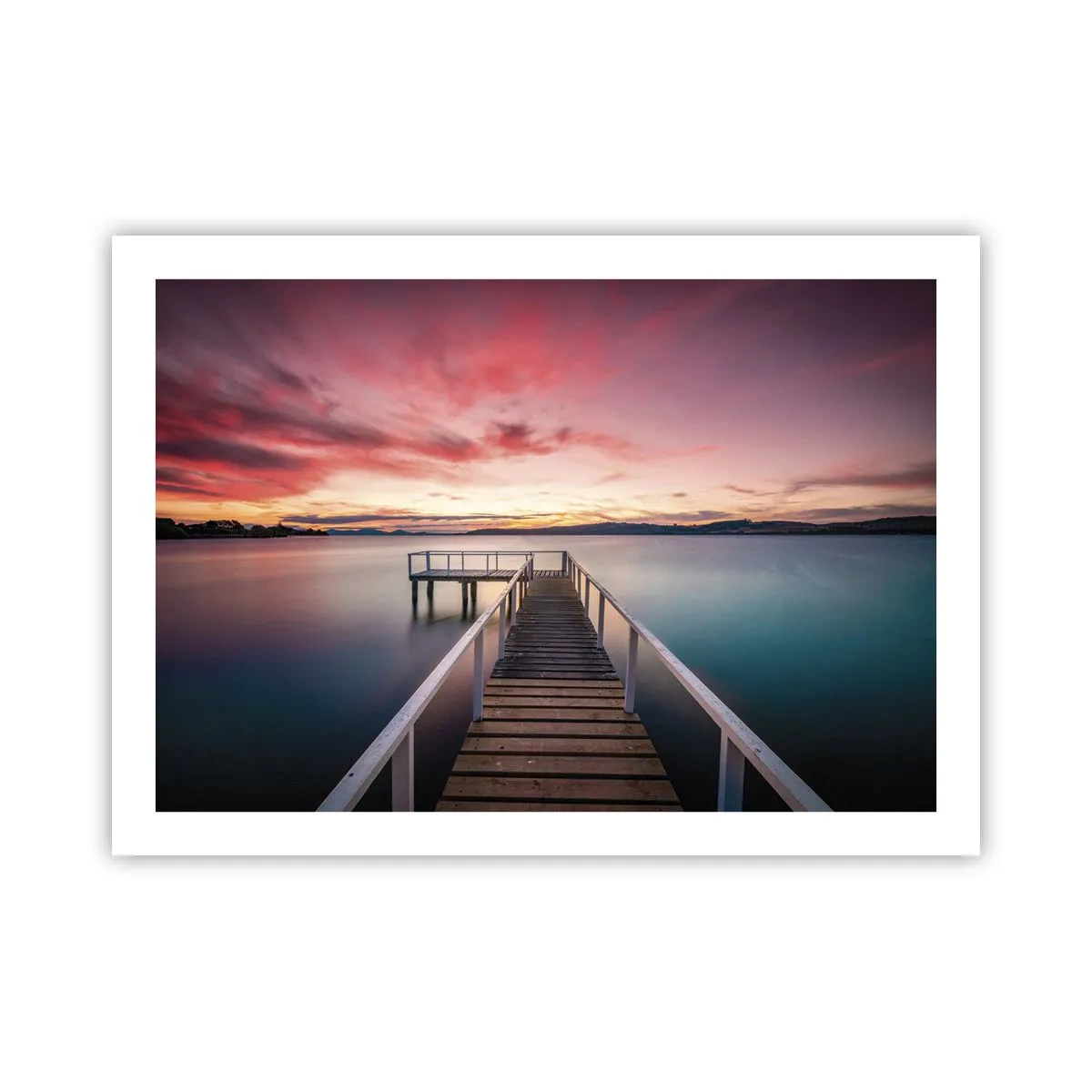 Poster - Die sanfte Flamme des Abends - 70x50 cm