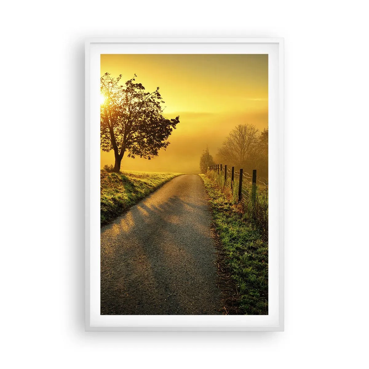 Poster in einem weißen Rahmen - Honig-Nachmittag - 61x91 cm