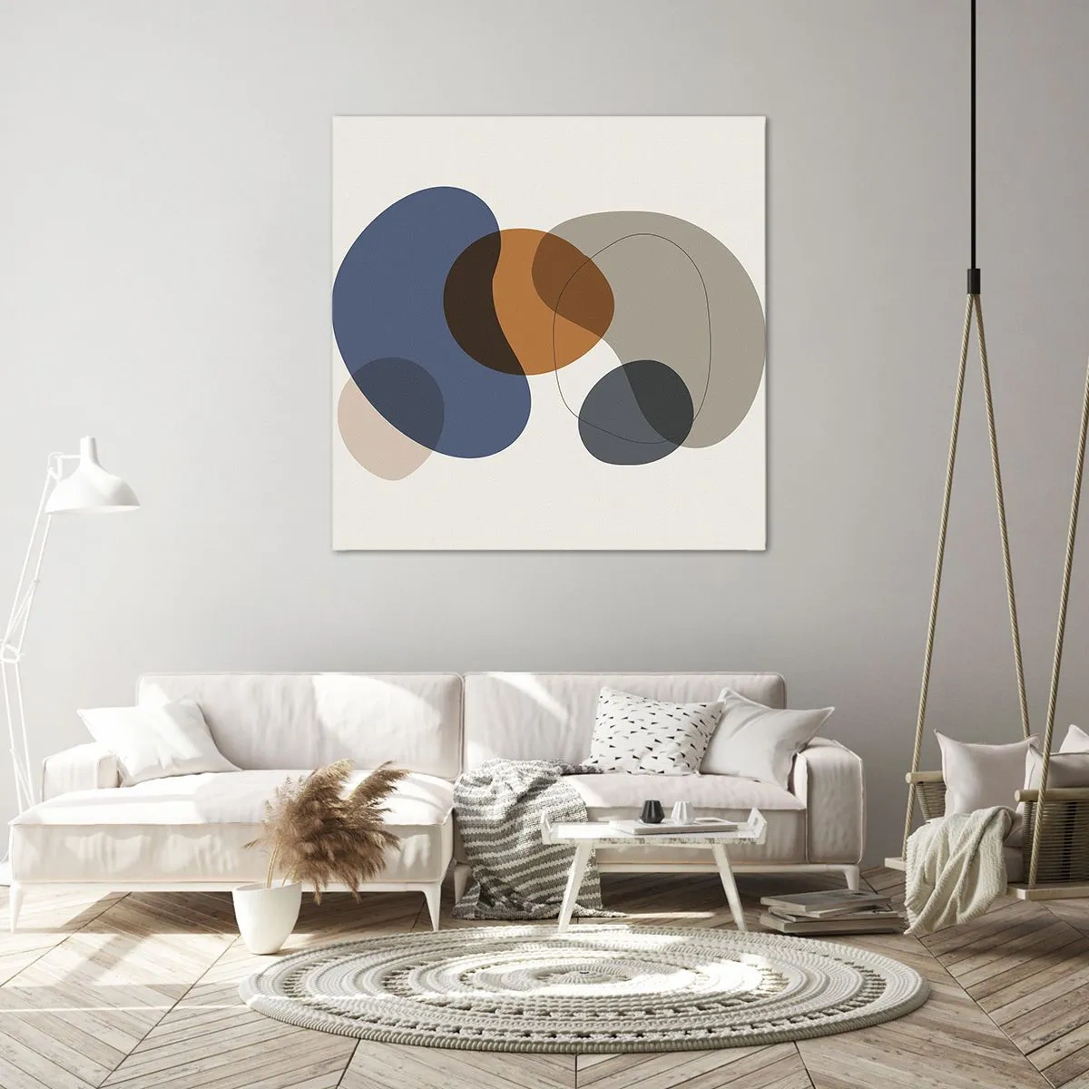 Bild auf Leinwand - Leinwandbild - Farbtropfen - 50x50 cm