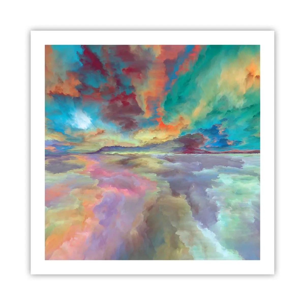 Poster - Zwei Himmel - 60x60 cm