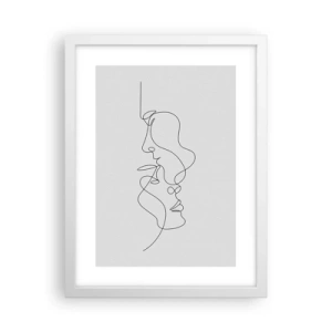 Poster in einem weißen Rahmen - Die Hitze bitterer Begierden - 30x40 cm