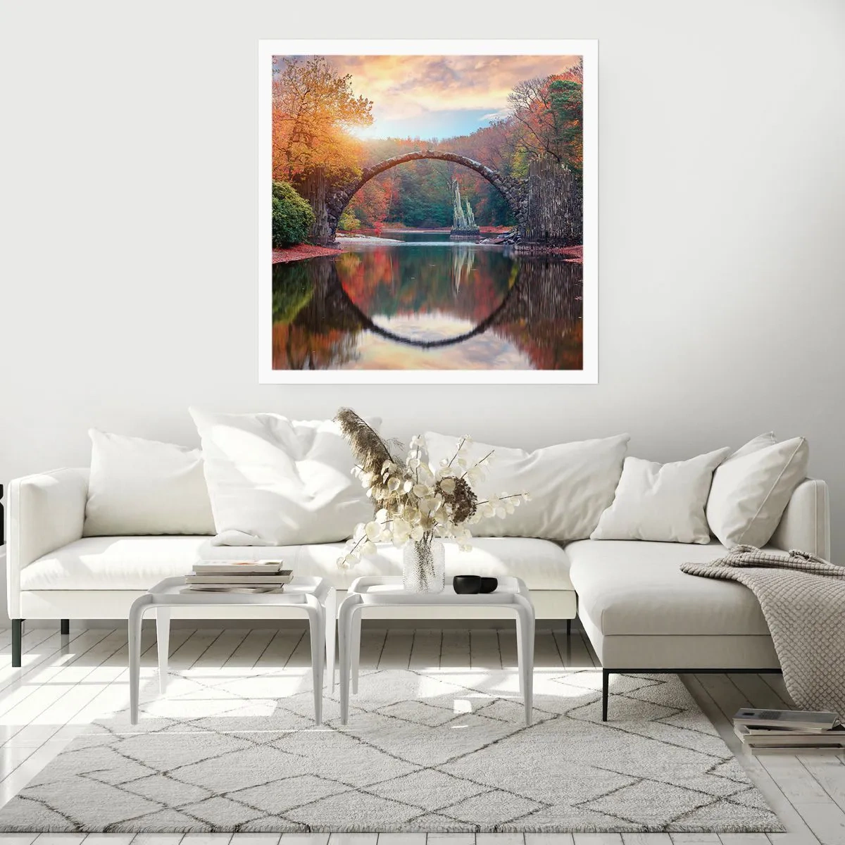 Poster - Auf der anderen Seite des Spiegels - 60x60 cm