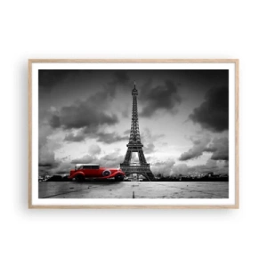 Poster in einem Rahmen aus heller Eiche - Vor nicht allzu langer Zeit in Paris - 100x70 cm