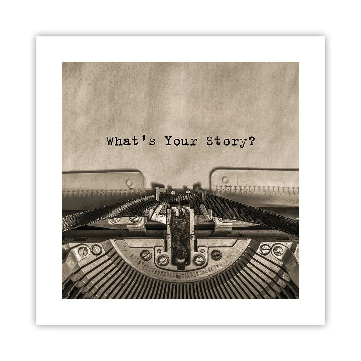 Poster - Erzähl es mir - 40x40 cm