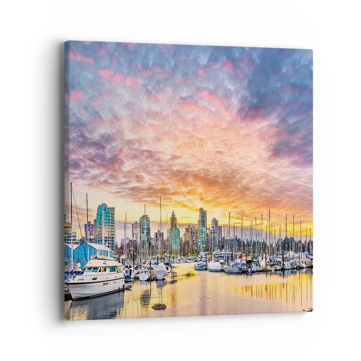 Bild auf Leinwand - Leinwandbild - Die Stadt der tausend Seefahrer - 40x40 cm