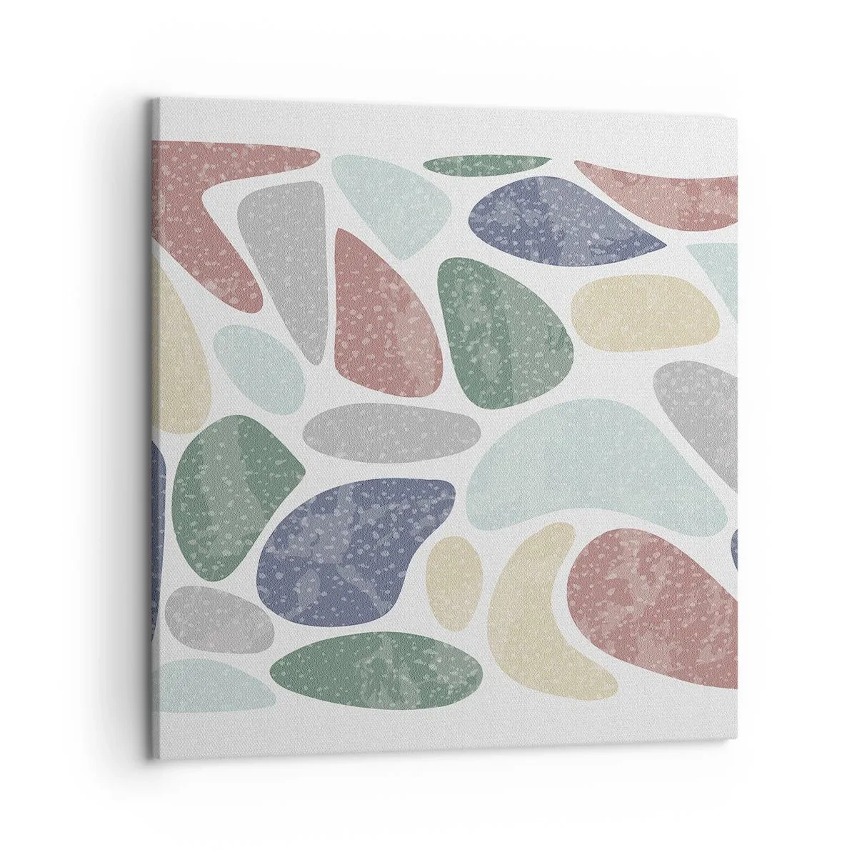 Bild auf Leinwand - Leinwandbild - Mosaik aus pulverförmigen Farben - 50x50 cm