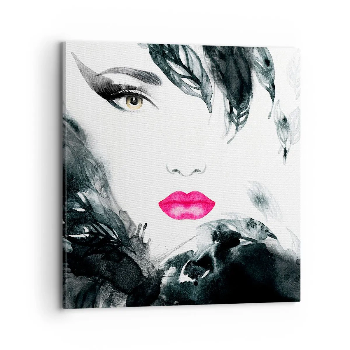 Bild auf Leinwand - Leinwandbild - Beachtung! Femme fatale - 70x70 cm