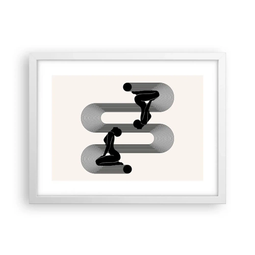 Poster in einem weißen Rahmen - Sinnliche Symmetrie - 40x30 cm